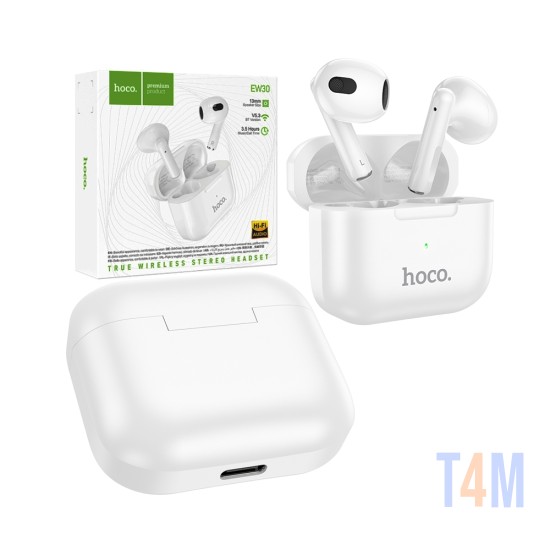 Hoco True Wireless Earbuds EW30 Bluetooth V5.3 White